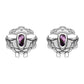 Derbyshire Blue John Sterling Silver Sheep Face Stud Earrings