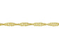 9ct Yellow Gold Twisted Curb Chain 20"