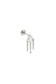 Tish Lyon Labret Titanium Triangle Top and Three Strand Drop Earrings