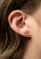 Tish Lyon Labret Titanium Three Stone Shaped Stud Earrings