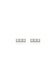 Tish Lyon Labret Titanium Three Stone Bar Stud Earrings