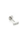 Tish Lyon Labret Titanium Three Stone Bar Stud Earrings
