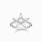 Thomas Sabo Sterling Silver Cubic Zirconia Large Star Ring Size 52 TR2271-051-14