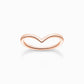 Thomas Sabo Rose Gold Plated Wishbone Ring Size 54 TR2393-415-40