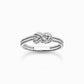 Thomas Sabo Sterling Silver Two Row Knot Ring Size 56 TR2399-001-21