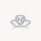 Thomas Sabo Sterling Silver Cubic Zirconia Heart Cluster Ring Size 54 TR2477-051-14