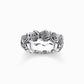 Thomas Sabo Sterling Silver Midnight Rose Ring Size 56 TR2488-637-21