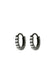 Tish Lyon Black Rhodium Titanium Crystal 8mm Hoop Earrings