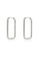 Tish Lyon Titanium Rectangular Slim Hoop Earrings