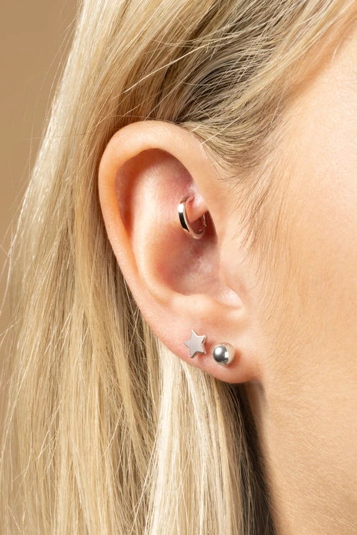 Tish Lyon Titanium Ball Stud Earrings
