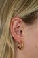 Tish Lyon Yellow Gold PVD Titanium 16mm Hollow Tubular Hoop Earrings