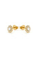 Tish Lyon Yellow Gold PVD Cluster Titanium Stud Earrings
