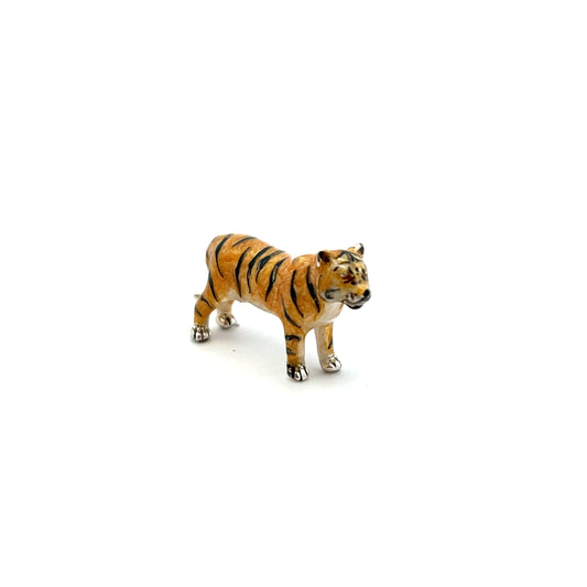 Saturno Sterling Silver Standing Tiger Small Figurine