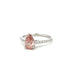 Platinum Laboratory Grown Pink Pear Cut Diamond Ring Size M