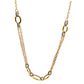 9ct Yellow Gold Cubic Zirconia Circles Necklace