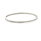 9ct White Gold 0.23ct Diamond Hinged Bangle