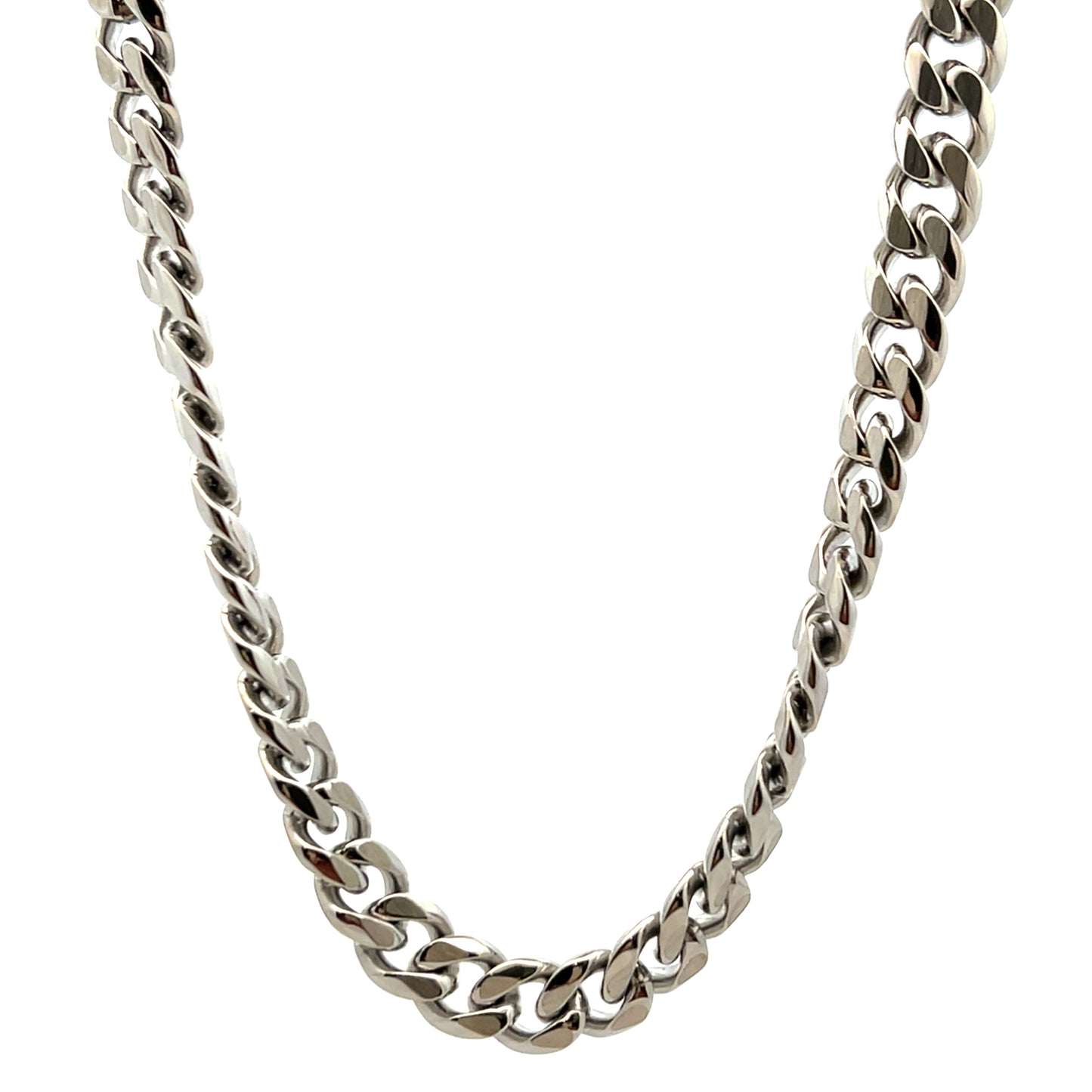 Unique & Co Stainless Steel 50cm Flat Curb Chain