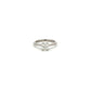 Platinum 0.76ct Oval Cut Diamond Ring Size M