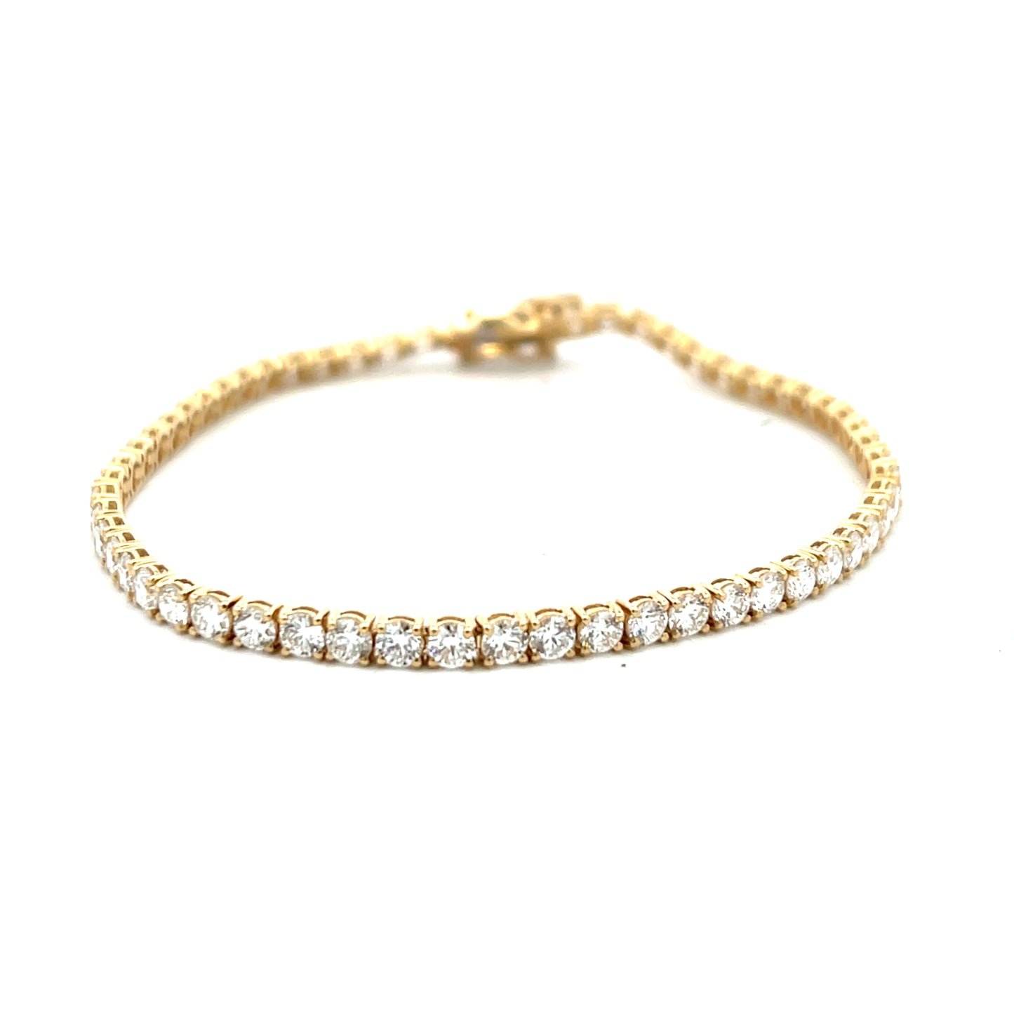9ct Yellow Gold Brilliant Cut Laboratory Grown Diamond 6ct Bracelet
