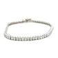 9ct White Gold 7ct Laboratory Grown Diamond Oval Cut Bracelet