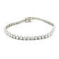 9ct White Gold 8ct Laboratory Grown Diamond Brilliant Cut Line Bracelet