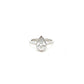 Platinum Laboratory Grown Diamond 1.57ct Pear Cut Bezel Set Ring Size N