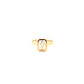 18ct Yellow Gold 1.56ct Emerald Cut Bezel Set Laboratory Grown Diamond Ring Size M