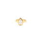 18ct Yellow Gold 1.51ct Pear Cut Bezel Set Laboratory Grown Diamond Ring Size N