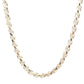 Sterling Silver 16" Diamond Cut Rope Chain