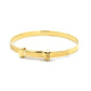 Little Stars Arabella Yellow Gold Plated Silver Diamond Heart Bangle