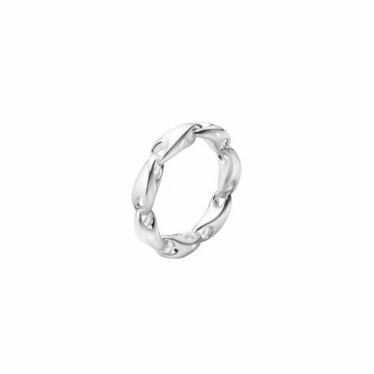 Georg Jensen Reflect Chain Ring Size 55 20001090