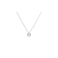 Diamonfire Silver Open Heart Pendant with Drop Cubic Zirconia P4637