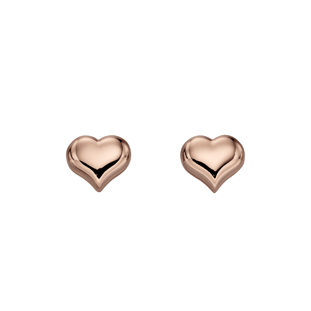 Little Star Emily Rose Plated Heart Studs LSE0151