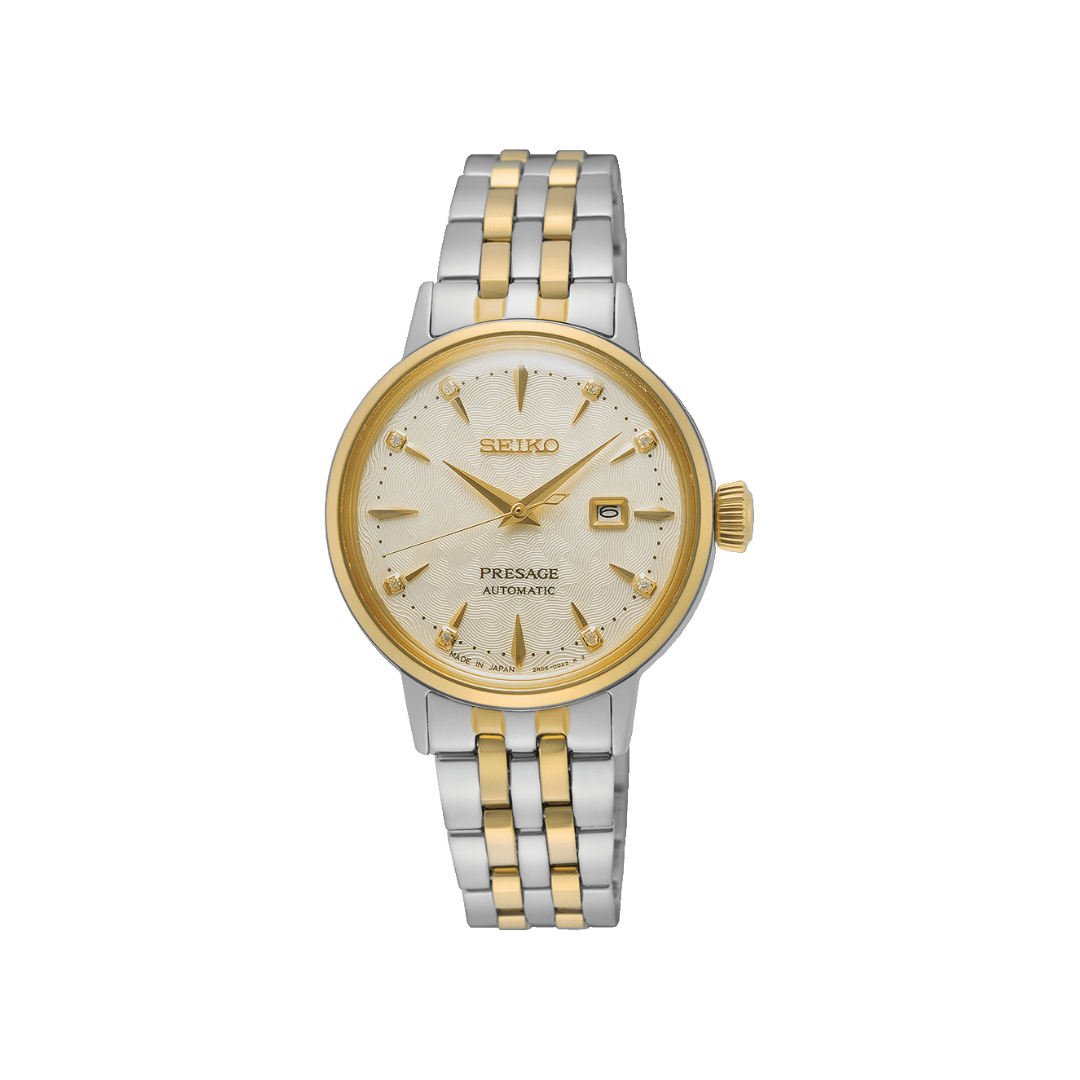 Seiko Presage Cocktail Time ‘White Lady’ Diamond Twist Watch SRE010J1