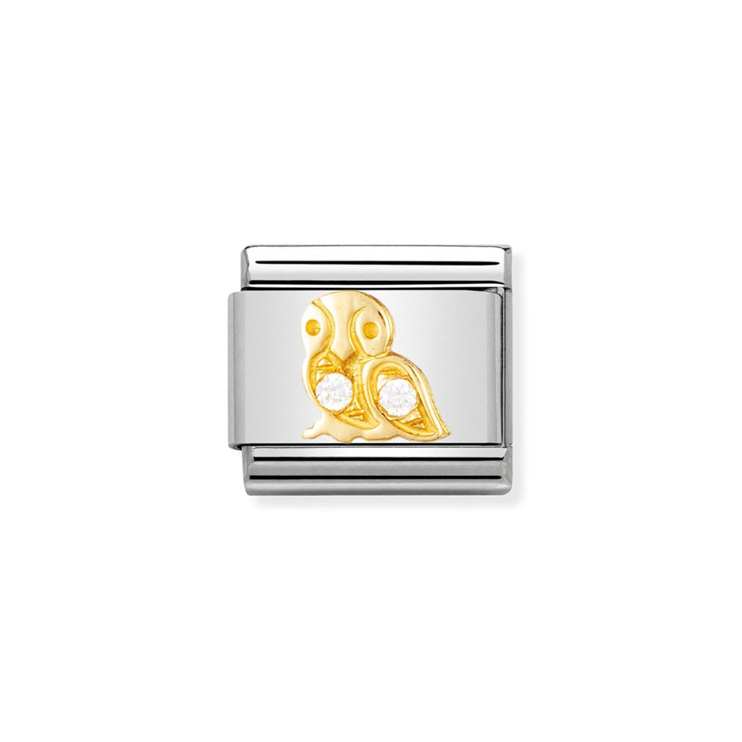 Nomination Classic Gold Owl Charm 030303/01