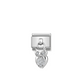 Nomination Classic Silver CZ Owl Charm 331800/12