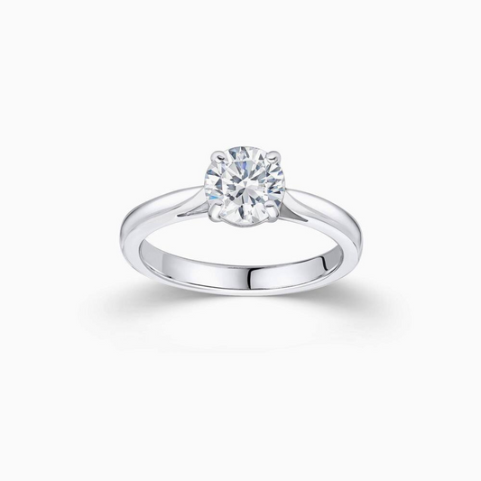 Platinum 0.52ct Laboratory Grown Brilliant Cut Diamond Ring