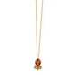 9ct Yellow Gold Oval and Round Citrine Necklace