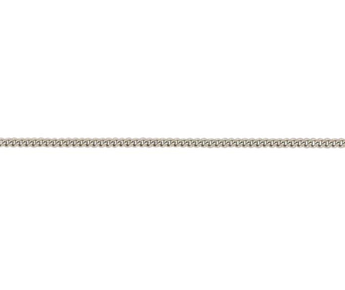 9ct White Gold 16-18" Adjustable Curb Chain