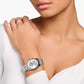 Thomas Sabo Stainless Steel Bracelet Cubic Zirconia Multi Flower Dial Watch WA0381-201-201