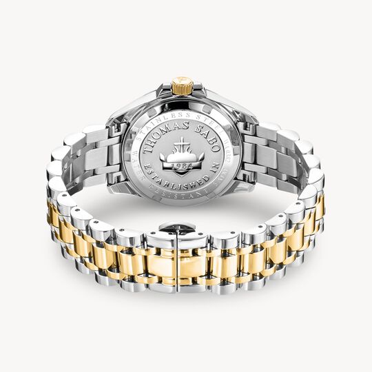 Thomas Sabo BiColour Ladies Watch with Pink Flowers WA0382-291-33mm