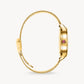 Thomas Sabo Yellow Gold Plated 33mm Case and Mesh Bracelet Champagne 3D Snake Dial Watch WA0384-264-207