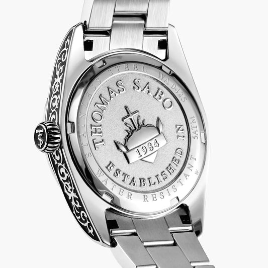 Thomas Sabo Rebel Revive 36mm Dark Red Dial Bracelet Watch WA0425-201-201