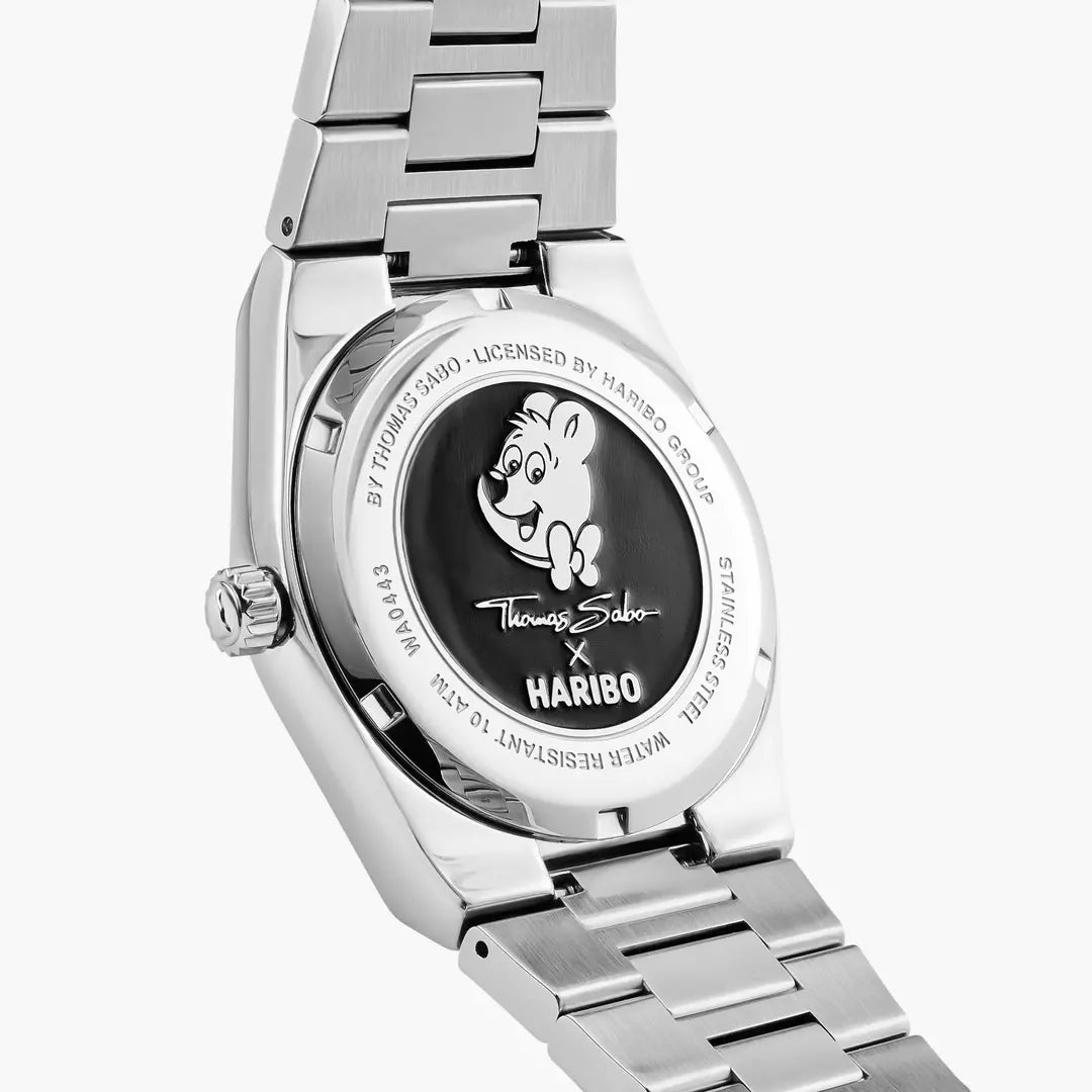 Thomas Sabo Stainless Steel 39mm Pink Haribo Dial Bracelet Watch WA0443-201-204