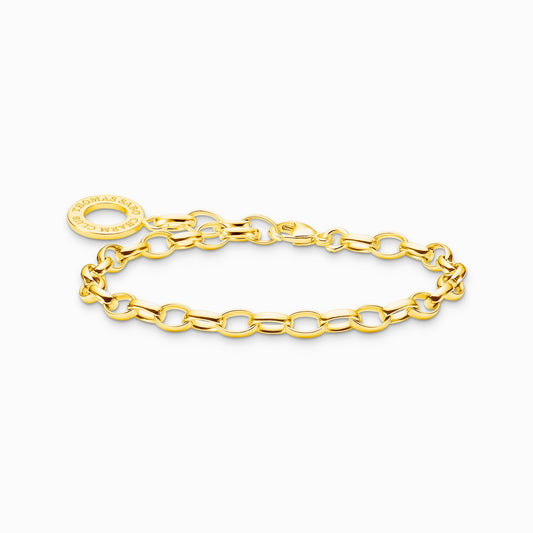 Thomas Sabo Yellow Gold Plated Charm Bracelet X0031-413-39 19.5cm