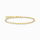 Thomas Sabo Yellow Gold-Plated Charm Bracelet  X0243-413-39 18.5cm