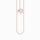 Thomas Sabo Rose Gold Plated Adjustable 18" Trace Chain
