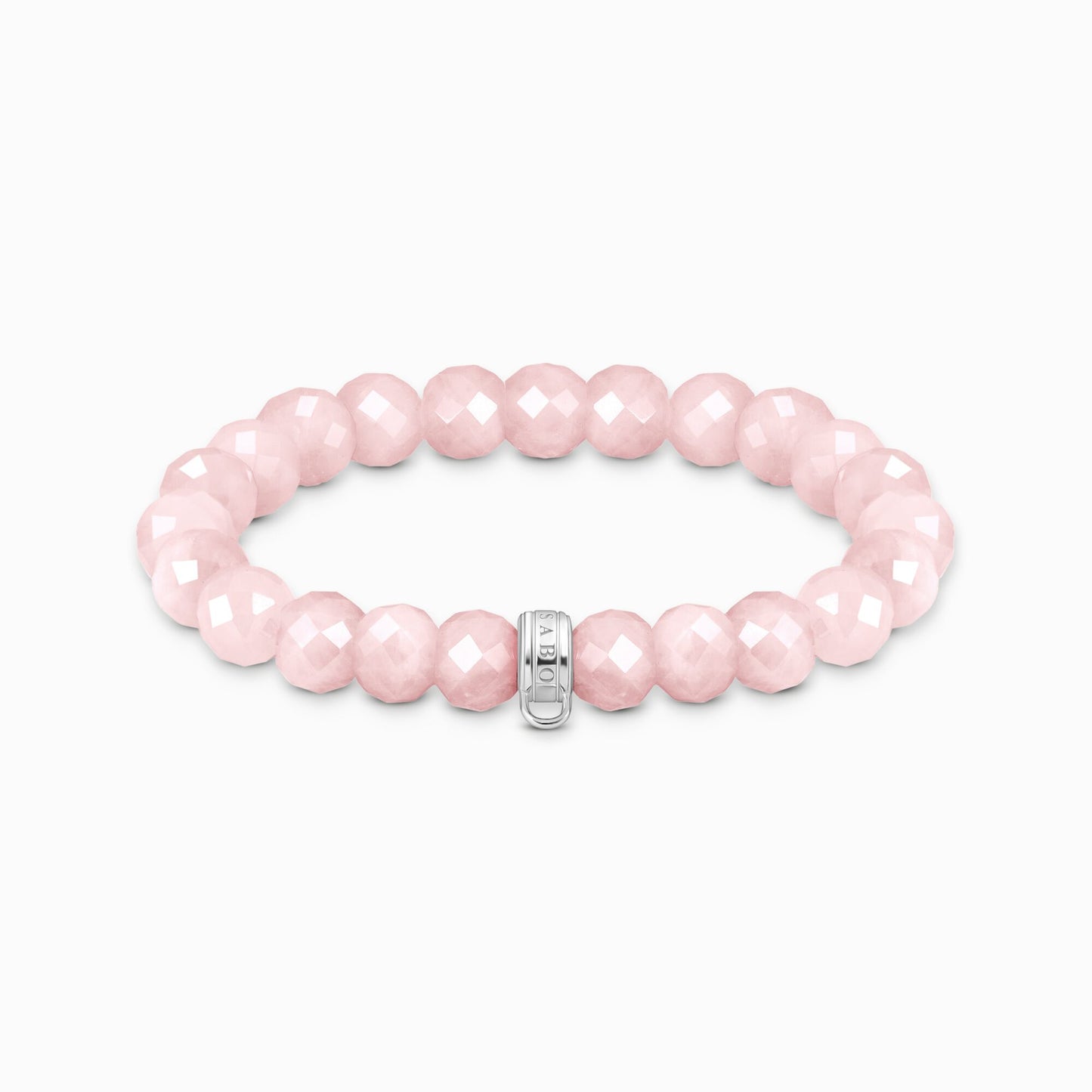 Thomas Sabo Rose Quartz As We Love Stretch Bracelet 19cms X0292-034-9