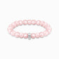 Thomas Sabo Rose Quartz As We Love Stretch Bracelet 19cms X0292-034-9