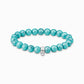 Thomas Sabo Sterling Silver Imitation Turquoise Beads Stretch 19cm Bracelet X0293-404-19